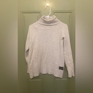 Calvin Klein Women's Gray Turtleneck Sweater